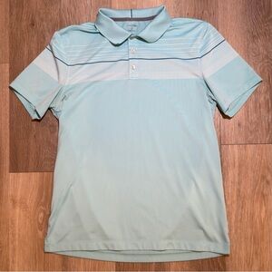 Calvin Klein Mint Blue Striped Men’s Polo